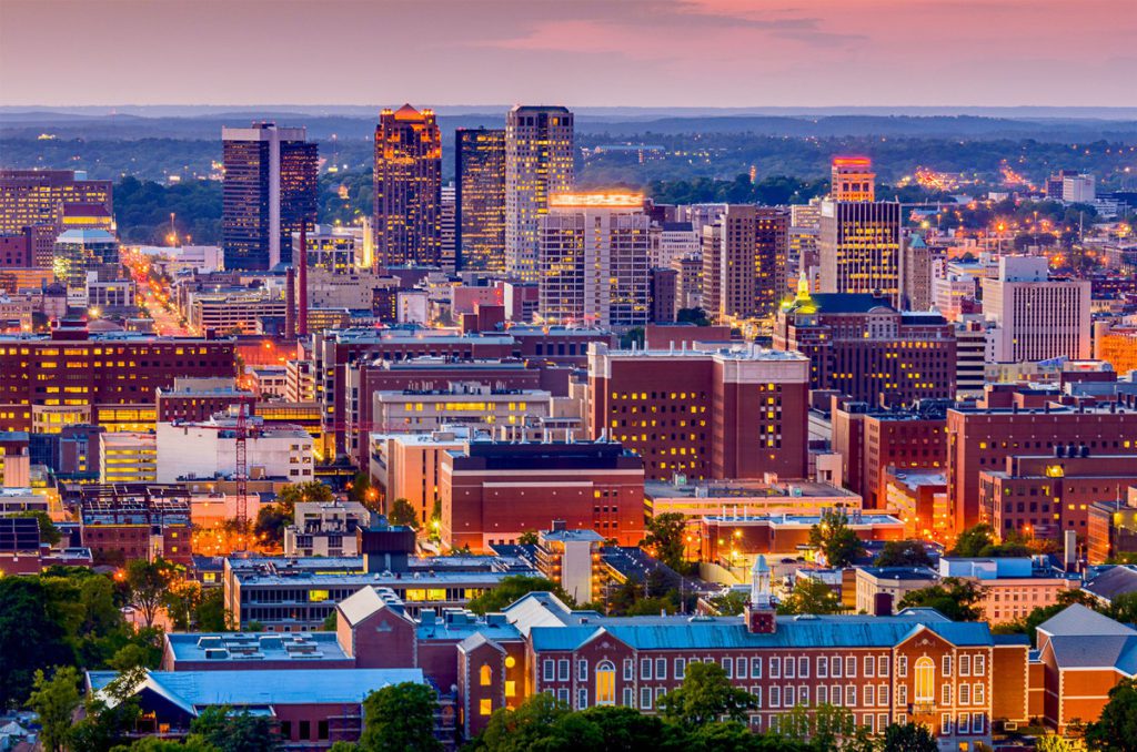 Birmingham, Alabama city overlook